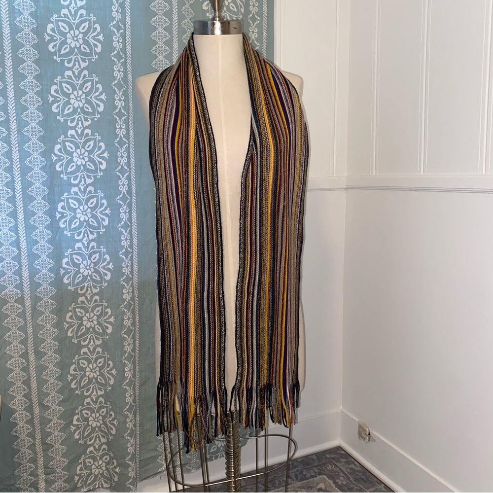 Multicolor Striped Scarf - Picture 2 of 5
